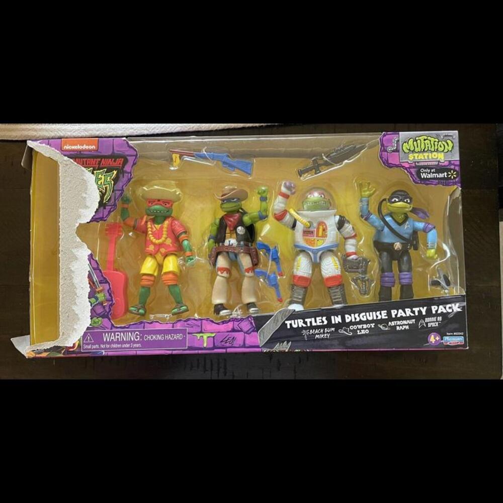 Teenage Mutant Ninja Turtles  Mutant Mayhem - Turtles in Disguise Party Pack NEW